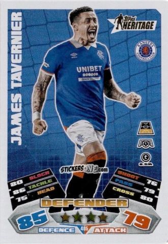 Cromo James Tavernier - UEFA Champions League & Europa League 2025-2026. Match Attax
 n. 405 - Topps