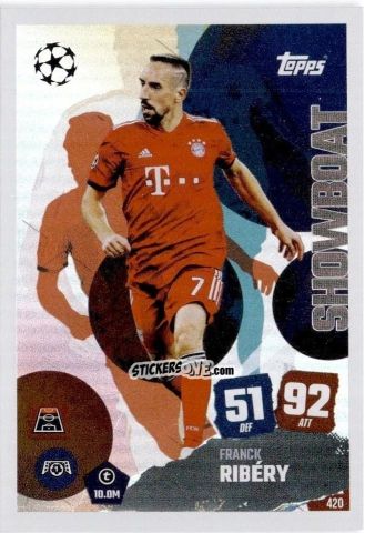 Cromo Franck Ribéry - UEFA Champions League & Europa League 2025-2026. Match Attax
 n. 420 - Topps