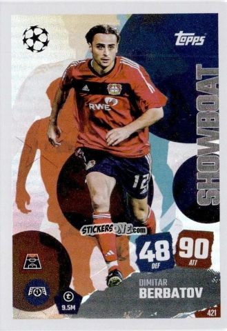 Figurina Dimitar Berbatov - UEFA Champions League & Europa League 2025-2026. Match Attax
 n. 421 - Topps