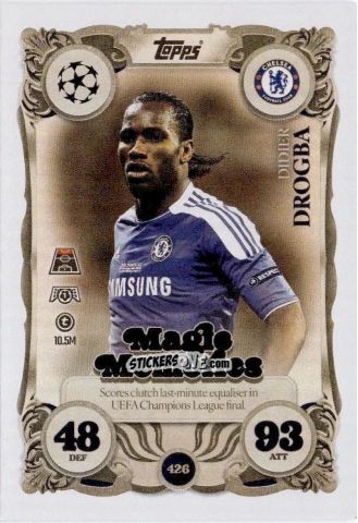 Cromo Didier Drogba - UEFA Champions League & Europa League 2025-2026. Match Attax
 n. 426 - Topps