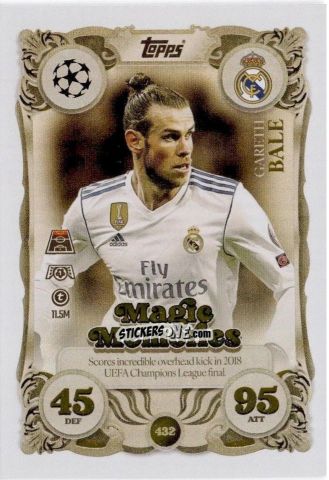 Cromo Gareth Bale - UEFA Champions League & Europa League 2025-2026. Match Attax
 n. 432 - Topps