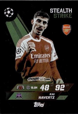 Figurina Kai Havertz - UEFA Champions League & Europa League 2025-2026. Match Attax
 n. 443 - Topps