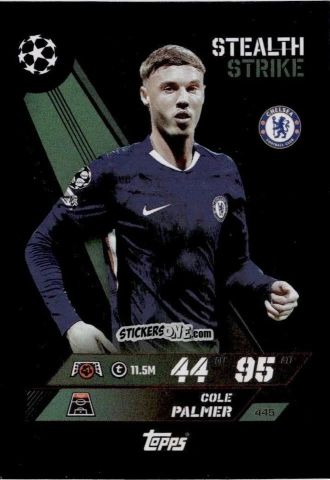 Figurina Cole Palmer - UEFA Champions League & Europa League 2025-2026. Match Attax
 n. 445 - Topps