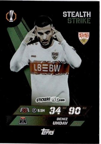 Sticker Deniz Undav - UEFA Champions League & Europa League 2025-2026. Match Attax
 n. 453 - Topps