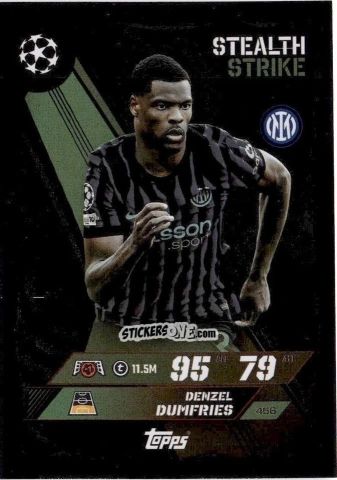 Sticker Denzel Dumfries - UEFA Champions League & Europa League 2025-2026. Match Attax
 n. 456 - Topps