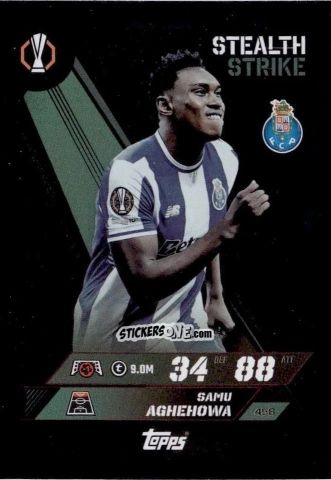 Cromo Samu Aghehowa - UEFA Champions League & Europa League 2025-2026. Match Attax
 n. 458 - Topps