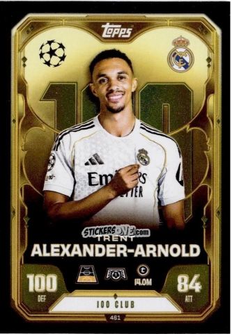 Figurina Trent Alexander-Arnold - UEFA Champions League & Europa League 2025-2026. Match Attax
 n. 461 - Topps