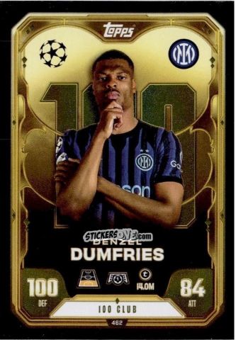 Sticker Denzel Dumfries - UEFA Champions League & Europa League 2025-2026. Match Attax
 n. 462 - Topps
