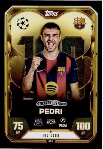 Sticker Pedri - UEFA Champions League & Europa League 2025-2026. Match Attax
 n. 464 - Topps