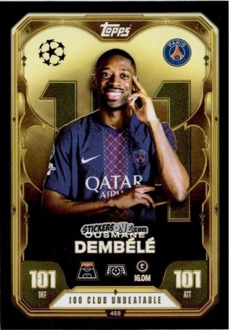 Figurina Ousmane Dembele - UEFA Champions League & Europa League 2025-2026. Match Attax
 n. 468 - Topps