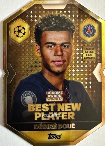 Cromo Désiré Doué - UEFA Champions League & Europa League 2025-2026. Match Attax
 n. CA2 - Topps