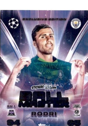 Figurina Rodri - UEFA Champions League & Europa League 2025-2026. Match Attax
 n. BM1 - Topps