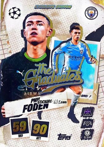 Cromo Phil Foden - UEFA Champions League & Europa League 2025-2026. Match Attax
 n. GRD1 - Topps