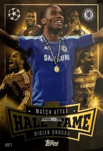 Cromo Didier Drogba - UEFA Champions League & Europa League 2025-2026. Match Attax
 n. HOF2 - Topps