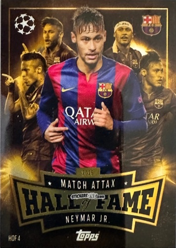 Figurina Neymar Jr. - UEFA Champions League & Europa League 2025-2026. Match Attax
 n. HOF4 - Topps