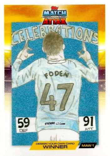 Cromo Phil Foden - UEFA Champions League & Europa League 2025-2026. Match Attax
 n. MAW - Topps