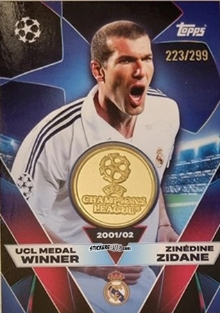 Figurina Zinedine Zidane - UEFA Champions League & Europa League 2025-2026. Match Attax
 n. UCLW-ZZ - Topps