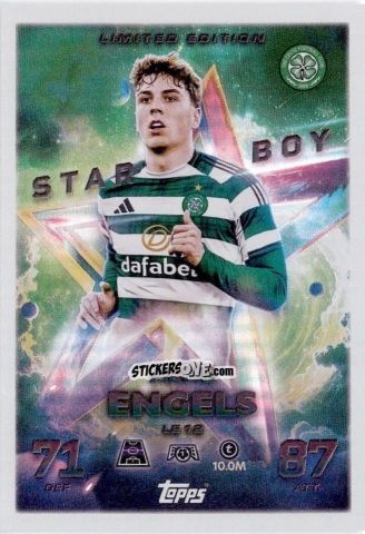 Cromo Arne Engels - UEFA Champions League & Europa League 2025-2026. Match Attax
 n. LE12 - Topps