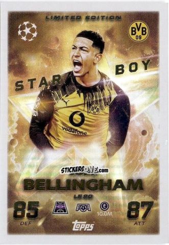 Sticker Jobe Bellingham - UEFA Champions League & Europa League 2025-2026. Match Attax
 n. LE20 - Topps