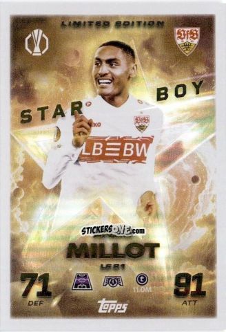 Figurina Enzo Millot - UEFA Champions League & Europa League 2025-2026. Match Attax
 n. LE21 - Topps