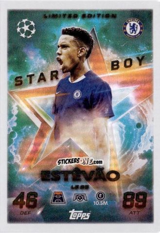 Cromo Estêvão - UEFA Champions League & Europa League 2025-2026. Match Attax
 n. LE25 - Topps