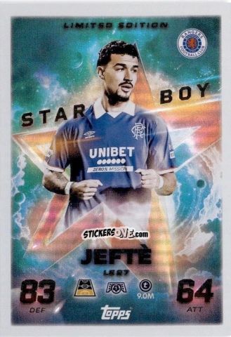 Figurina Jefte - UEFA Champions League & Europa League 2025-2026. Match Attax
 n. LE27 - Topps