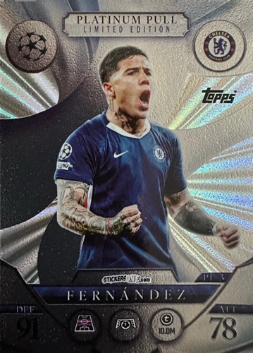 Sticker Enzo Fernández - UEFA Champions League & Europa League 2025-2026. Match Attax
 n. PL3 - Topps