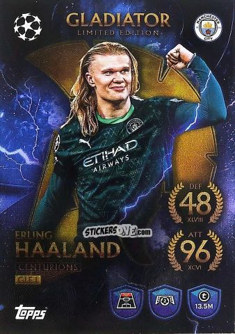 Cromo Erling Haaland - UEFA Champions League & Europa League 2025-2026. Match Attax
 n. GLE1 - Topps