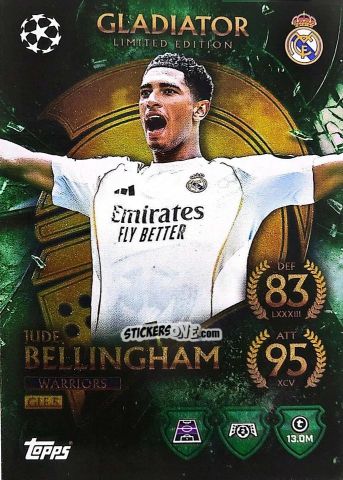 Cromo Jude Bellingham - UEFA Champions League & Europa League 2025-2026. Match Attax
 n. GLE5 - Topps