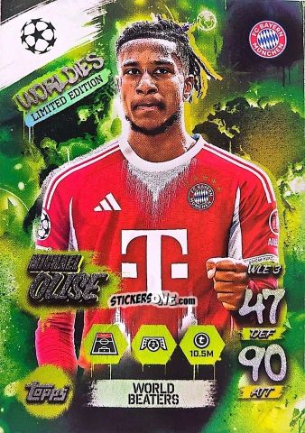 Sticker Michael Olise - UEFA Champions League & Europa League 2025-2026. Match Attax
 n. WLE3 - Topps