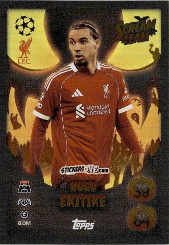 Figurina Hugo Ekitike - UEFA Champions League & Europa League 2025-2026. Match Attax
 n. ST1 - Topps