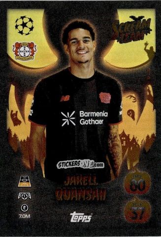 Sticker Jarell Quansah - UEFA Champions League & Europa League 2025-2026. Match Attax
 n. ST4 - Topps