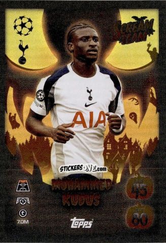 Sticker Mohammed Kudus - UEFA Champions League & Europa League 2025-2026. Match Attax
 n. ST9 - Topps