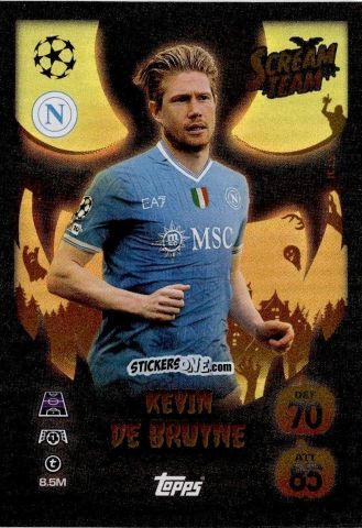 Cromo Kevin De Bruyne - UEFA Champions League & Europa League 2025-2026. Match Attax
 n. ST11 - Topps