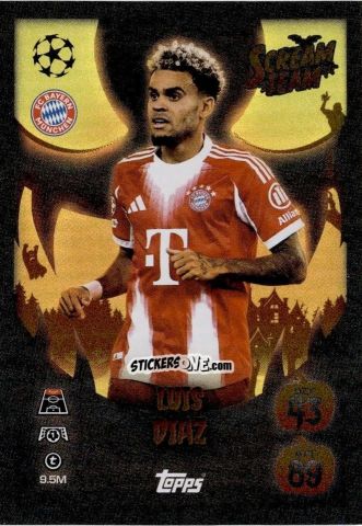 Cromo Luis Diaz - UEFA Champions League & Europa League 2025-2026. Match Attax
 n. ST14 - Topps