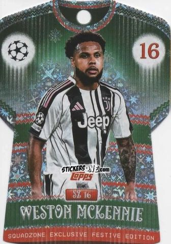 Cromo Weston Mckennie - UEFA Champions League & Europa League 2025-2026. Match Attax
 n. SZ16 - Topps