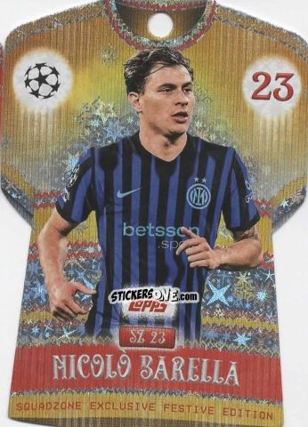 Figurina Nicolò Barella - UEFA Champions League & Europa League 2025-2026. Match Attax
 n. SZ23 - Topps