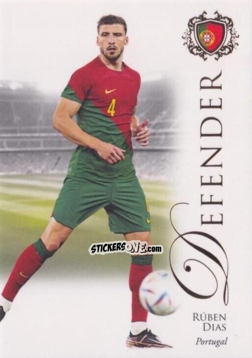 Figurina Ruben Dias - World Football UNIQUE 2023-2024
 n. 13 - Futera