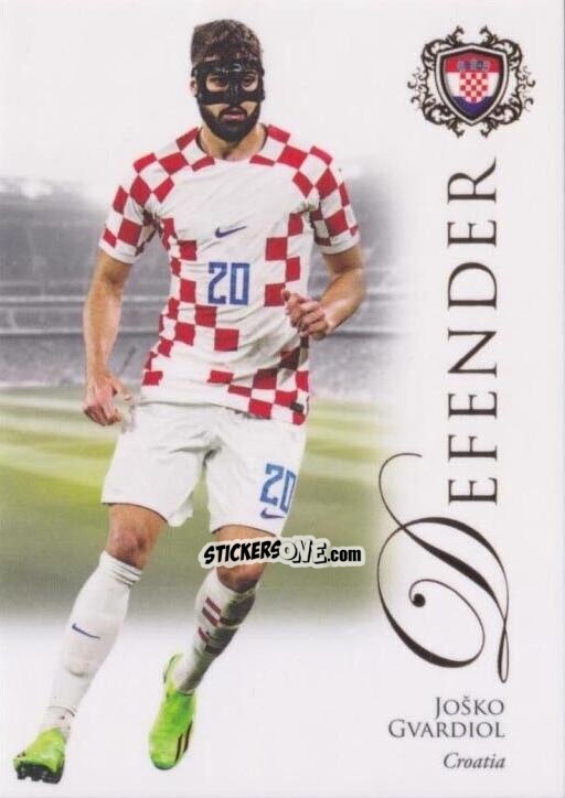 Figurina Joško Gvardiol - World Football UNIQUE 2023-2024
 n. 14 - Futera