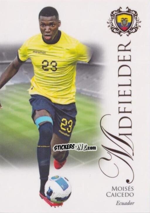 Cromo Moisés Caicedo - World Football UNIQUE 2023-2024
 n. 33 - Futera