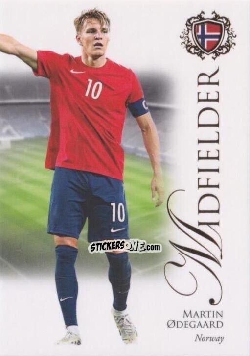 Figurina Martin Ødegaard - World Football UNIQUE 2023-2024
 n. 50 - Futera