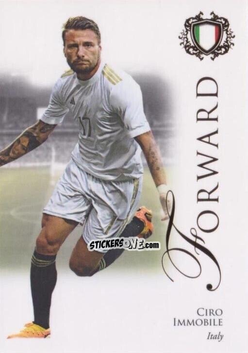 Figurina Ciro Immobile - World Football UNIQUE 2023-2024
 n. 70 - Futera
