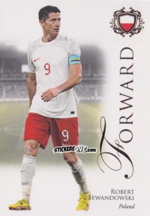 Sticker Robert Lewandowski - World Football UNIQUE 2023-2024
 n. 76 - Futera