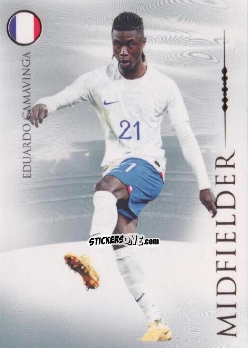 Sticker Eduardo Camavinga - UNIQUE Nostalgia 2024
 n. 34 - Futera