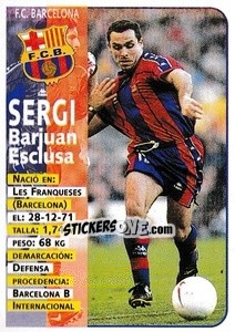 Figurina Sergi - Liga Spagnola 1998-1999 n. 16 - Panini
