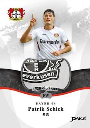 Sticker Patrik Schick - Bayer 04 Leverkusen 2021-2022
 n. PPS - DAKA
