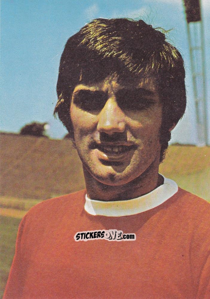Figurina George Best - Grosse Stars Des Runden Leders 1970 n. 19 - Poly Verlag