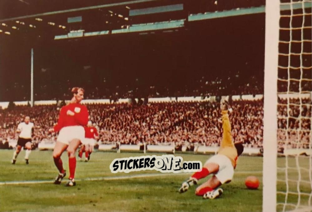 Figurina Gordon Banks / Uwe Seeler / Jack Charlton / Nobby Stiles - Grosse Stars Des Runden Leders 1970 n. 25 - Poly Verlag