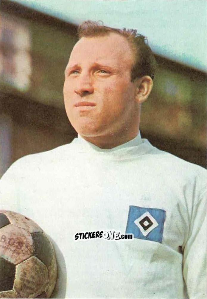Figurina Uwe Seeler - Grosse Stars Des Runden Leders 1970 n. 48 - Poly Verlag