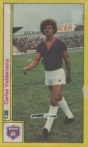 Sticker Carlos Valderrama - Estrellas del Fútbol 1981
 n. 138 - Editorial Andes